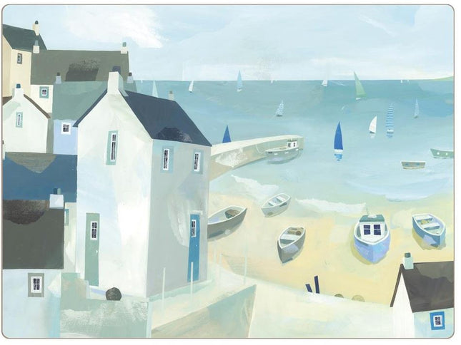 Coastal Village Placemats – Set of 4