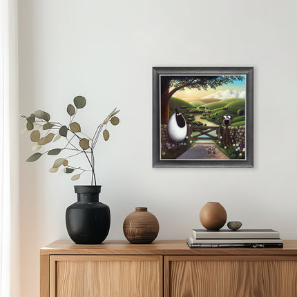 ‘Escaping the Rat Race' Framed Print by Simon Clarke