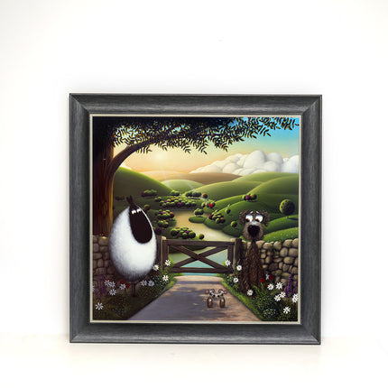 ‘Escaping the Rat Race' Framed Print by Simon Clarke