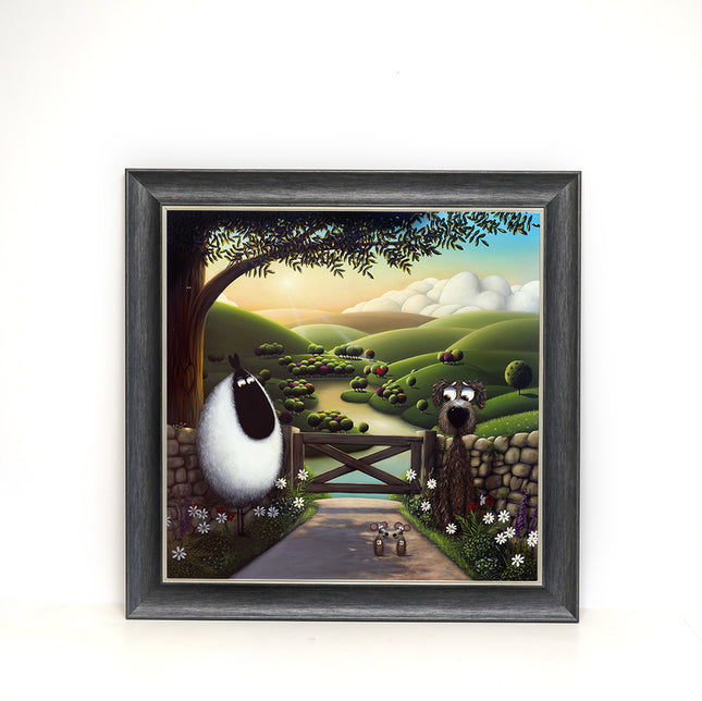 ‘Escaping the Rat Race' Framed Print by Simon Clarke
