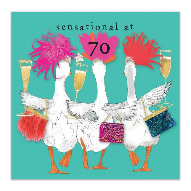 70th Birthday Card for Her – Fun Design
