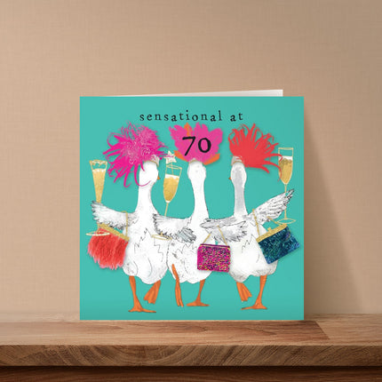 70th Birthday Card for Her – Fun Design