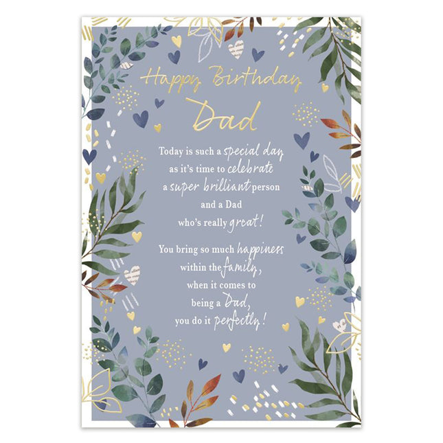 Birthday Card for Dad – Sentimental Verse Design