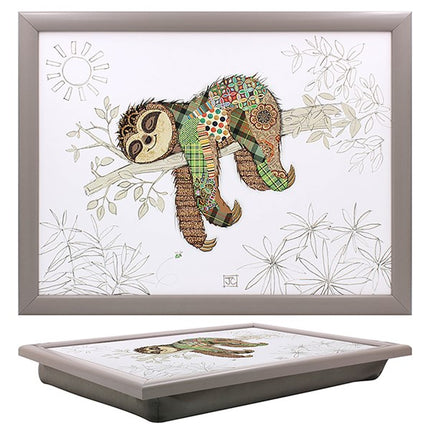 Bug Art Simon Sloth Lap Tray – Illustrated Sloth Design with Cushioned Base