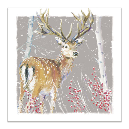Charity Christmas Cards – Stag & Hare Winter Woodland Design Pack
