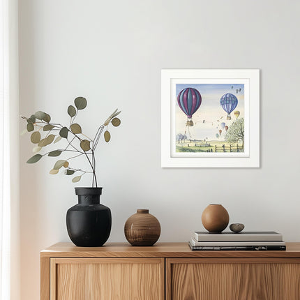‘Bunny Balance’ Framed Print by Catherine J Stephenson