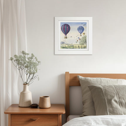 ‘Bunny Balance’ Framed Print by Catherine J Stephenson