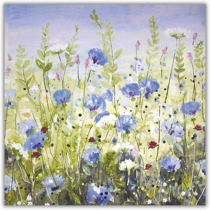 Blank Notecards – Noel Tatt Floral Wildflower Meadow Design, Pack of 6