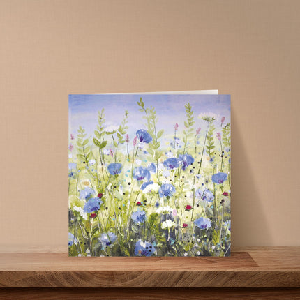 Blank Notecards – Noel Tatt Floral Wildflower Meadow Design, Pack of 6
