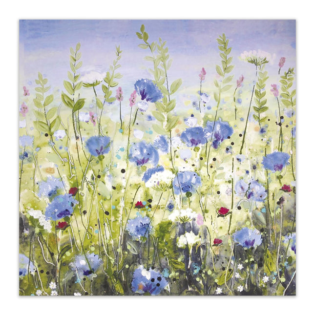 Blank Notecards – Noel Tatt Floral Wildflower Meadow Design, Pack of 6
