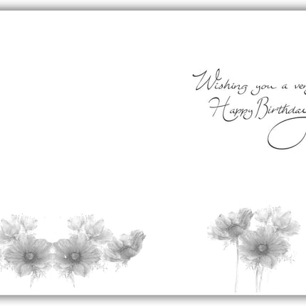 Birthday Card for Women – Watercolour Floral, Embossed & Foil Design