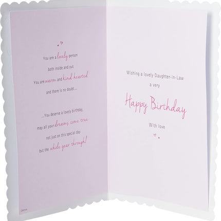 Birthday Card for Daughter-in-Law – Cupcake & Flowers Special Design