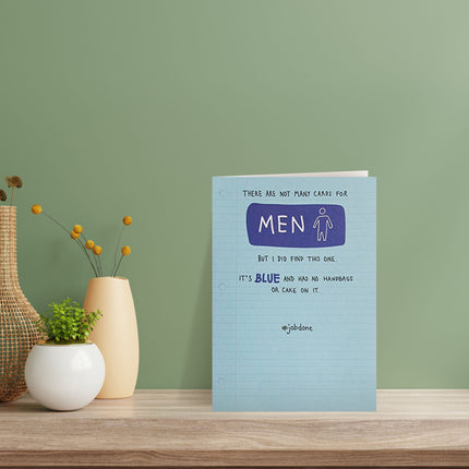 Funny Birthday Card for Men – Humorous Blue Design