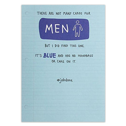Funny Birthday Card for Men – Humorous Blue Design