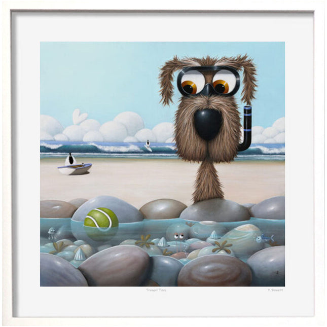 ‘I'm Going In' Framed Print by Simon Clarke