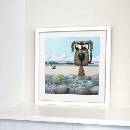 ‘I'm Going In' Framed Print by Simon Clarke