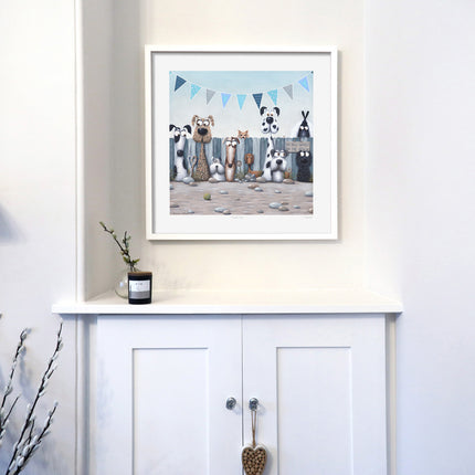 ‘No Ball Games' Framed Print by Simon Clarke