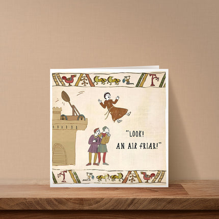 Funny Birthday Card – Medieval Friar Joke Design