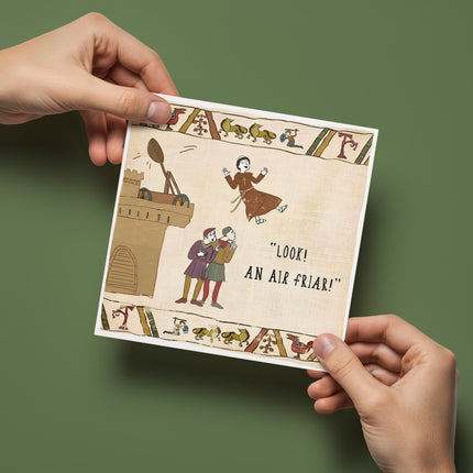 Funny Birthday Card – Medieval Friar Joke Design